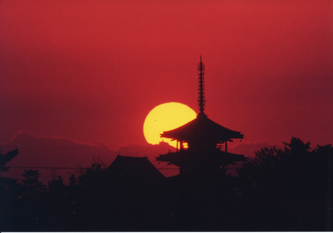 法隆寺(夕景)