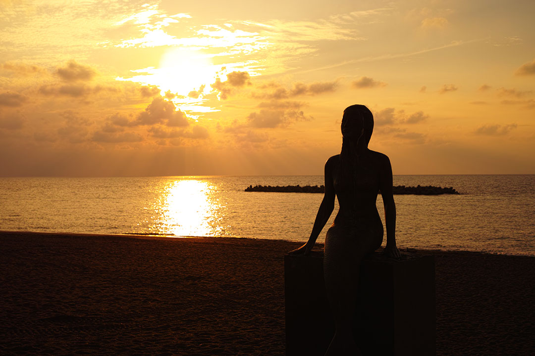 日本海の夕日