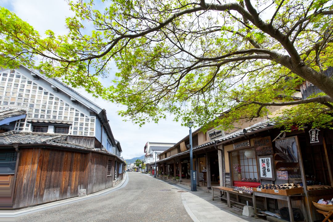昔からの町並みが残る「豆田町」