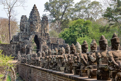 シェムリアップのアンコール・トム（バイヨン寺院）